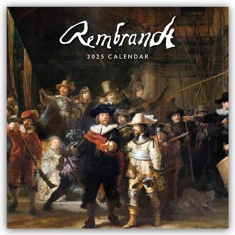Rembrandt 2025 - 16-Monatskalender - Browntrout Wandkalender - Red, Robin