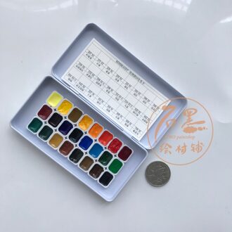 Rembrandt Kunstenaar Aquarel Sub-Verpakt 24 / 48 /80 Kleuren Blauw Rood Groen 24 kleuren x 0.5ml