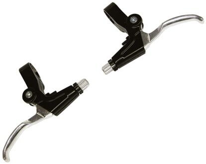 Remgrepen - V-rem - 2 stuks - Chroom/Zwart