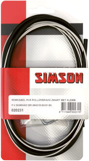 Remkabel Shimano Rollerbrake RVS Zwart