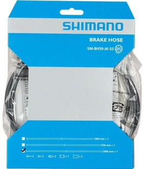 Remleiding schijfrem SHIMANO SM-BH59 2000mm zwart