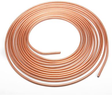 Remleiding Slang 25 Inch Roll Buis Spoel Brake Line Tubing Duurzaam Kit Koper Piping Buis Met 16 Buis Noten voor Car Vehicle Auto