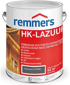 Remmers Hk Lazuur 3 In 1 Houtbescherming Antracietgrijs 2,5 Liter
