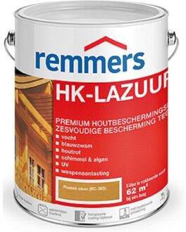 Remmers Hk Lazuur 3 In 1 Houtbescherming Rustiek Eiken 2,5 Liter