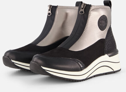 remonte Enkellaarsjes Plat Zwart - 36