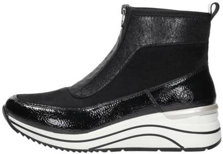 remonte Enkellaarsjes Plat Zwart - 43