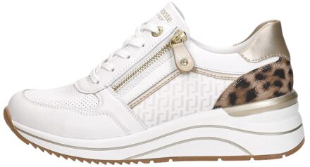 remonte Lage Sneakers Remonte D0T10-82" Wit - 37,38,39,40