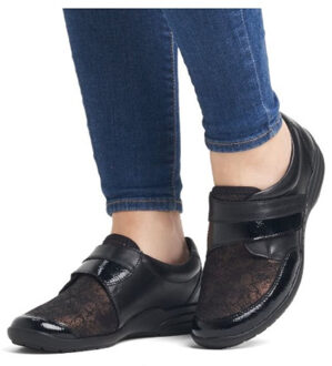 remonte R7600 03-black-antique-schwarz - maat 42 Zwart