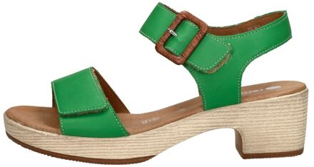 remonte Sandalen Hak Groen - 37