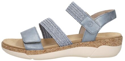 remonte Sandalen Plat Licht blauw - 38