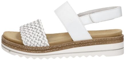 remonte Sandalen Plat Wit - 38