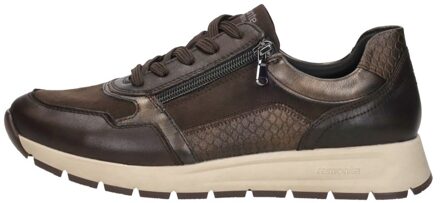 remonte Sneakers Laag Donkerbruin - 40