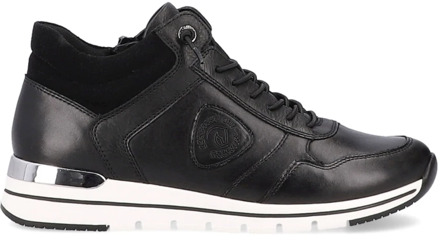 remonte Zwarte Gesloten Sneakers voor Dames Remonte , Black , Dames - 41 Eu,40 Eu,39 Eu,38 Eu,37 EU