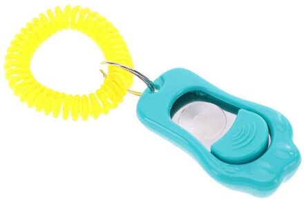 Remote Draagbare Dier Hond Knop Clicker Geluid Huisdier Trainer Pols Band Accessoire Lichtheid Draagbaarheid Handig Carrier lucht blauw