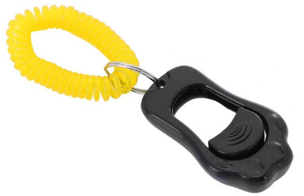 Remote Draagbare Dier Hond Knop Clicker Geluid Huisdier Trainer Pols Band Accessoire Lichtheid Draagbaarheid Handig Carrier zwart