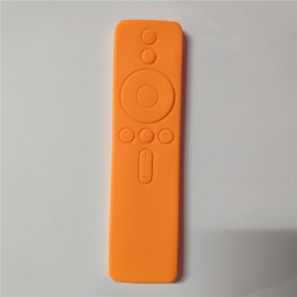 Remote Gevallen Voor Xiaomi 4a Voice Zachte Siliconen Beschermhoes Voor Mi Afstandsbediening Rubber Cover Voor Xiaomi oranje