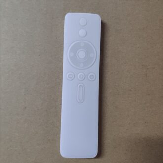 Remote Gevallen Voor Xiaomi 4a Voice Zachte Siliconen Beschermhoes Voor Mi Afstandsbediening Rubber Cover Voor Xiaomi wit