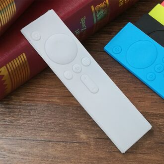 Remote Gevallen Voor Xiaomi Zachte Anti-Slip Rubber Dust Covers Siliconen Tpu Afstandsbediening Covers Beschermhoes Voor Tv mi Doos wit