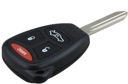 Remote Key Shell Case Fob Voor Chrysler/Dodge/Jeep 3 Knop + Paniek