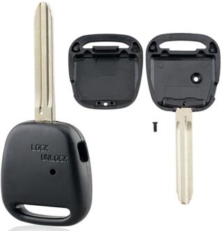 Remote Key Shell Case Met TOY43 Blade 1 Side Knop Fit Voor Toyota Carina Estima Harrier Previa Corolla