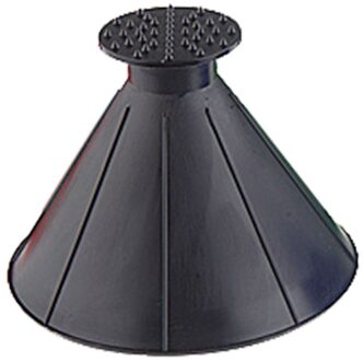 Remover Magic Schop Kegel Vormige Outdoor Winter Auto Tool Sneeuw Voorruit Trechter Ijskrabber Thuis Glazenwassers zwart