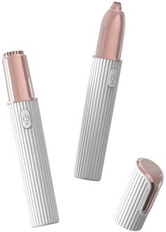 Remover Pijnloos Scheermes Facial Depilador Compact Elektrische Wenkbrauw Trimmer Een Sleutel Schakelaar Dame Oksel Epilator Scheerapparaat wit