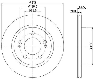 Remschijf PRO 8DD355134271