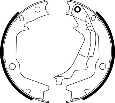 Remschoenset, parkeerrem