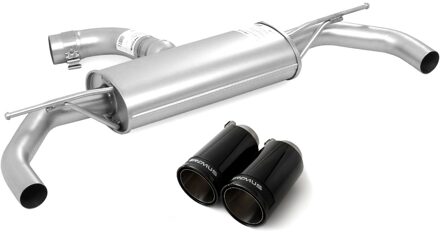 Remus uitlaat passend voor Volkswagen Golf VII / Seat Leon 2.0 TSi - Black Chrome 95601715009552130000002698CBR