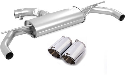 Remus uitlaat passend voor Volkswagen Golf VII / Seat Leon 2.0 TSi - Chroom 95601715009552130000002670SR