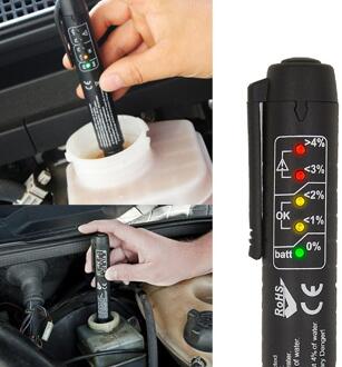 Remvloeistof Liquid Tester Olie Controleren Pen Auto 5 Led Auto Voertuig Testing Tool Voor Testen DOT3 DOT4 DOT5 Rem vloeistof
