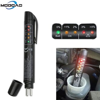 Remvloeistof Tester 5 Led Auto Diagnose Remmen Testen Pen Draagbare Voertuig Auto Brake Tester Voor DOT3 DOT4