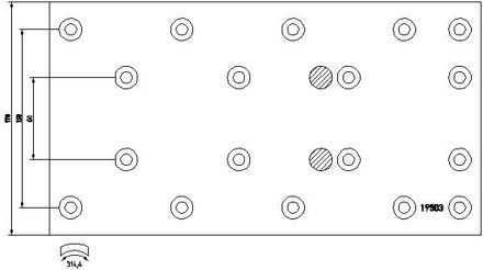 Remvoeringsset, trommelrem 1950307