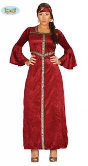 Renaissance Prinses Kostuum Vrouw Rood - Zalm