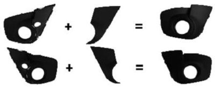 Renault Afdekkap, mistlamp 4481048