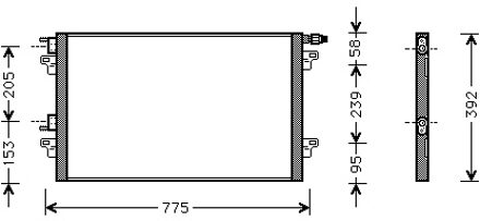 Renault Airco Condensor -04 43005280