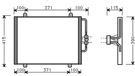 Renault AIRCO CONDENSOR 43005201