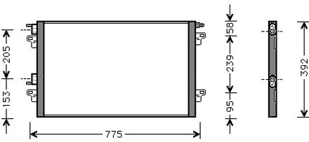 Renault AIRCO CONDENSOR 43005366