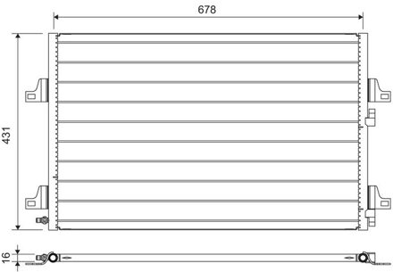 Renault Airco condensor 814007