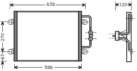 Renault Airco Condensor 98>99 43005256