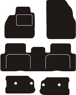 Renault Automatten passend voor Renault Grand Scenic met opbergvakken 2004- MSN1360891