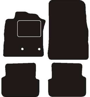 Renault Automatten passend voor Renault Modus met opbergvakken 2008 - MSN1361504