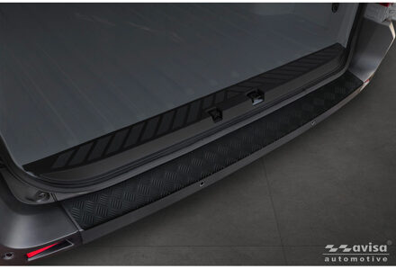 Renault Avisa Aluminium Achterbumperprotector passend voor Renault Master IV 2024- - Matzwart AV240239