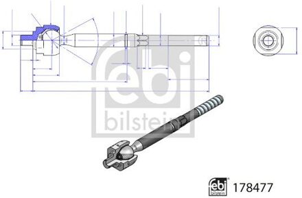 Renault Axiaalkogel, spoorstang 178477