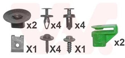 Renault bevestingen achterbumper 4328793