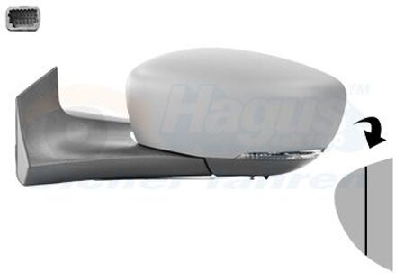 Renault Buitenspiegel * HAGUS * 4365807