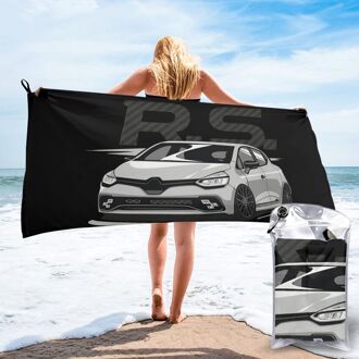 Renault Clio 4 Rs Fase 2 Mannen Meliert Humor Zomer Stijl Print Mannen Humor Grafische Brief Strand badhanddoek 140 x 70cm