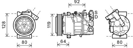 Renault Compressor, airconditioning 4300K492