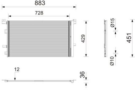 Renault Condensor, airconditioning AC1216000P
