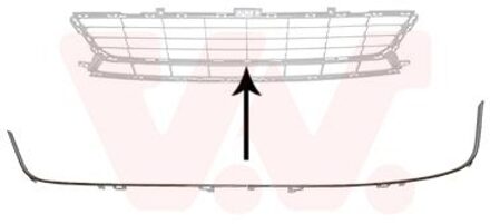 Renault Frame, radiateurgrille 4382580